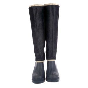 Sorel Ponyhair Tall Heeled Riding Boots w/ Platform Unite Function&Fashion SZ 8
